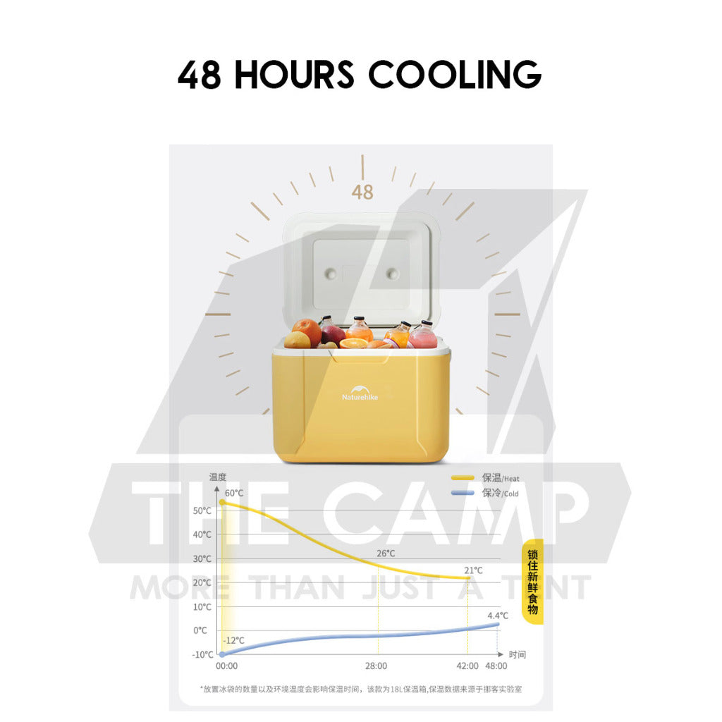 Naturehike Portable JY PU Cooler Box 5L 18L Ice Box Camping Outdoor Picnic Refrigerator 48 hours Freezer CNK2450CF012