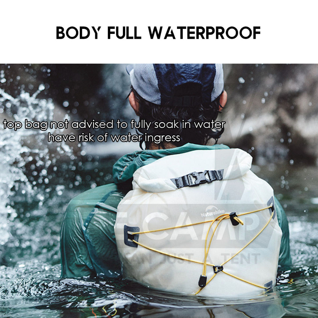 Naturehike Waterproof Backpack 18L 25L Outdoor Dry Wet Separation Storage Bag Hiking Swimming Beach CNH22BB003