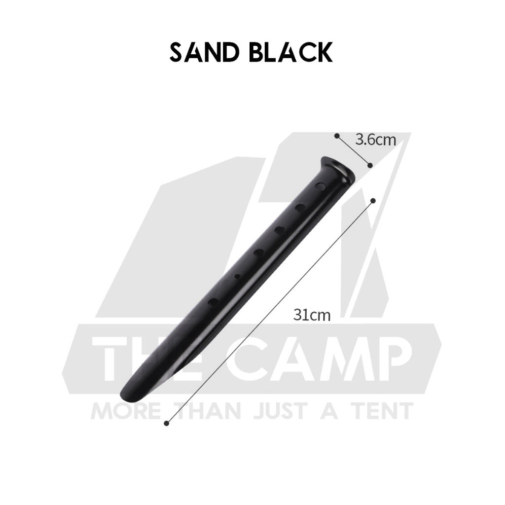31cm Sand Pegs Aluminium Alloy Beach Stake Nail Anchor Outdoor Camping Stake Kit Sandy Terrain Snow Pasak Pasir Pantai