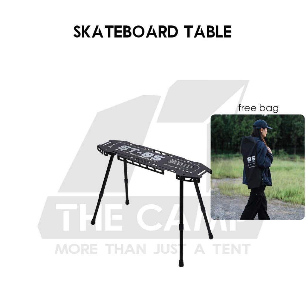 Shinetrip Skateboard Rack Table ST05 Tactical IGT Series Folding Table Shelf Storage Aluminum Alloy Meja Rak Khemah