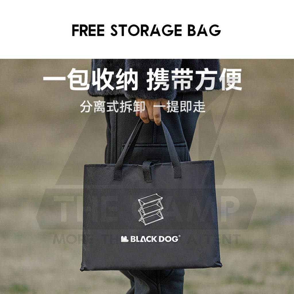Blackdog Foldable Shelf Rack 3 Layers Outdoor Camping Portable Storage Table Stand CBD2450PJ010 CBD2450PJ020