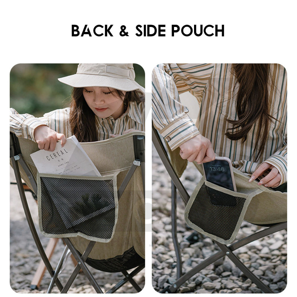 Naturehike Folding Chair T02J Outdoor Portable Foldable Camping Moon Chair Low Back Lightweight YL04 CNK2350JJ010