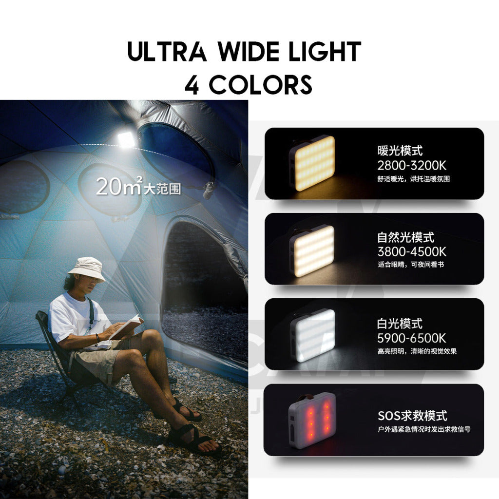 Naturehike Moonlight Plus Camping LED Light Lamp Lantern Hanging 11000mah Tripod Tent Flysheet CNK2300DQ017