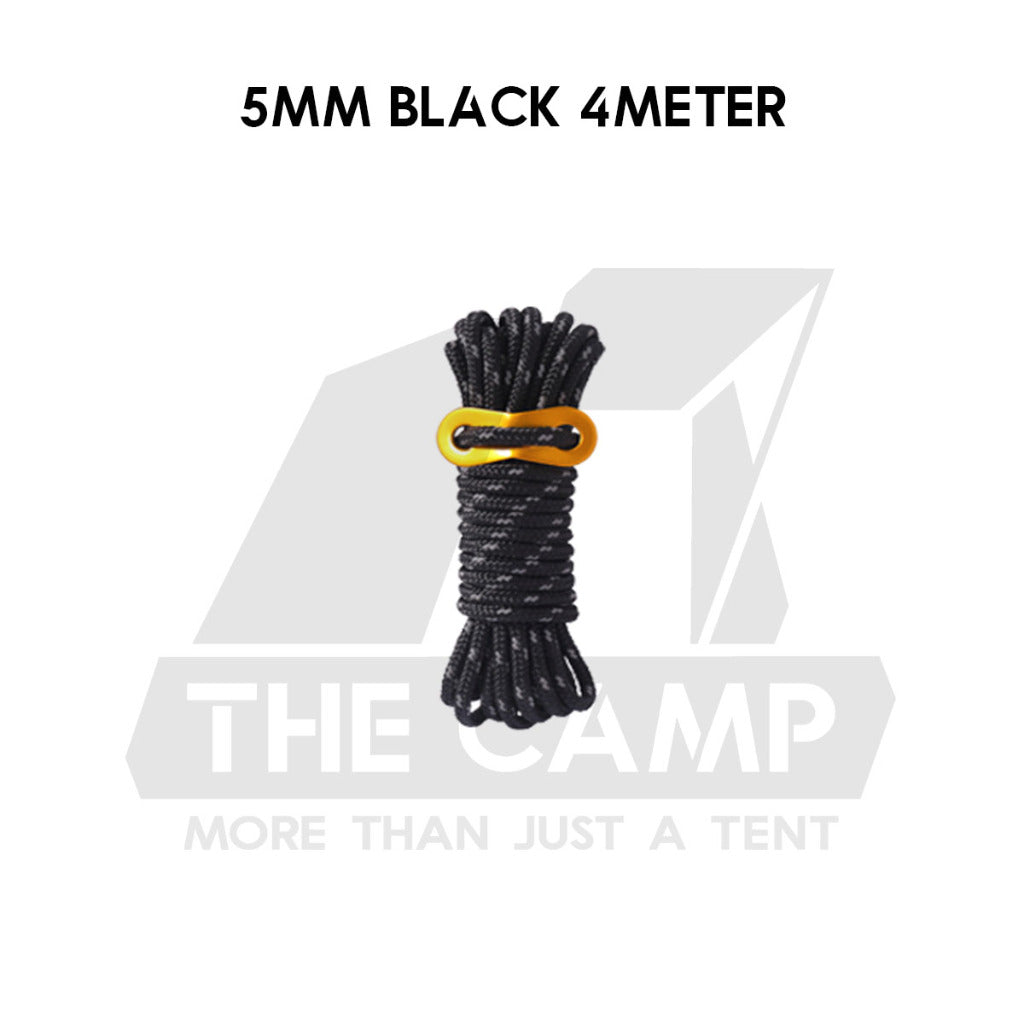 Camping 4mm / 5mm Super Reflecitive 4meter or 8meter Paracord Rope Pulley Adjuster Flysheet Tarp Tent Camp Hiking Pole