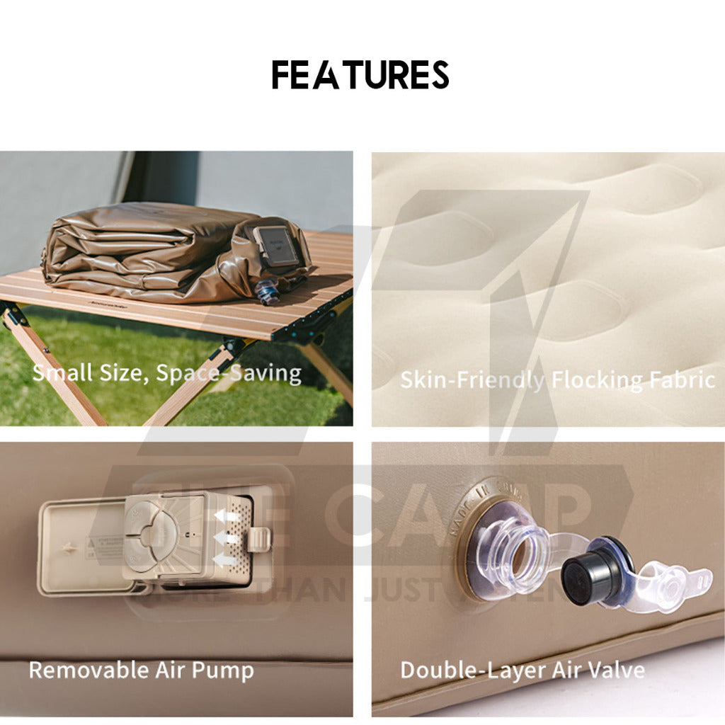 Naturehike Air Bed 25cm 38cm 45cm Single Double Triple with Pump Mattress Outdoor Camping Tilam Angin CNK2550WS013