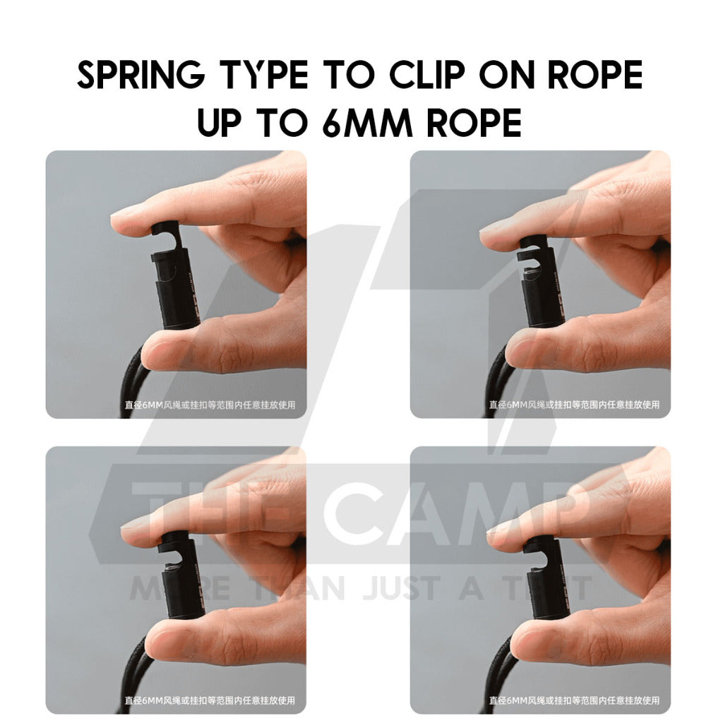Shinetrip Paracord Hanging Clip Strap Tactical Style Spring Clips Multipurpose Hanging Rope Strap A515