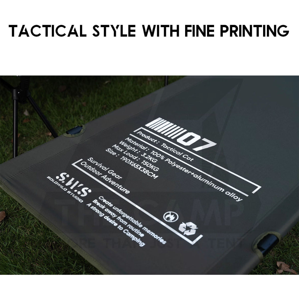 Wellhike SWS Camping Cot Bed Adjustable Height Tactical Stype Foldable Sleeping Mat Outdoor Mattress