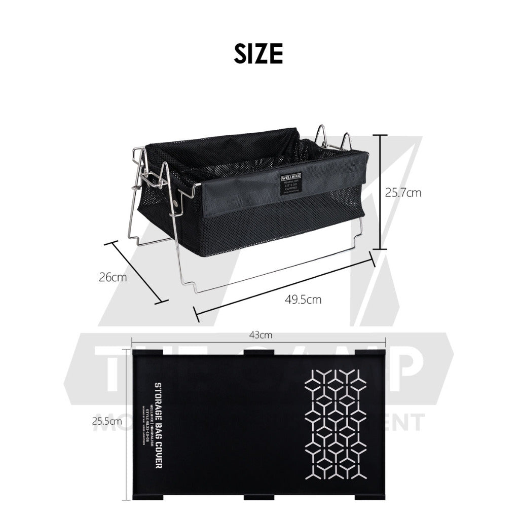 Wellhike SWS Stackable Mesh Rack Multi Layer with Optional Surface Plate Panel Outdoor Camping Portable Tactical Style