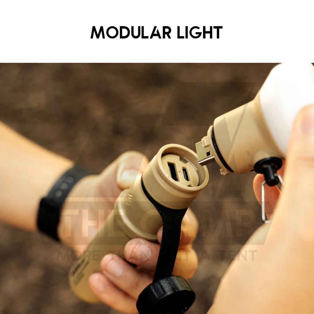 Waterproof Power Bank Light 5000mah IP67 Outdoor Camping Lantern Tripod Lamp Modular Type USB Rugged Elecom Nestout
