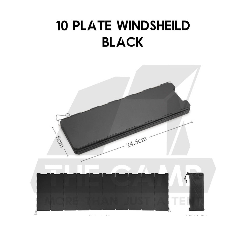 Camping Outdoor 9 10 12 14 16 Plates Windshield Foldable Stove Windscreen Sheild Portable Camping Burner Wind Blocker