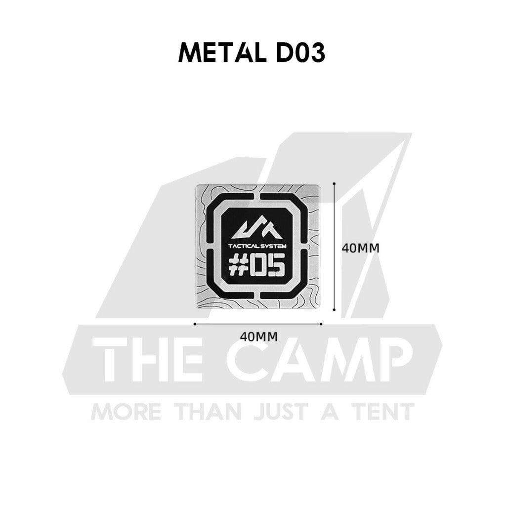 Shinetrip ST05 Tactical Velcro Patch Nylon Metal Military Badge Sticker Outdoor Camping Gas Cover Sleeve Chair Table Bag
