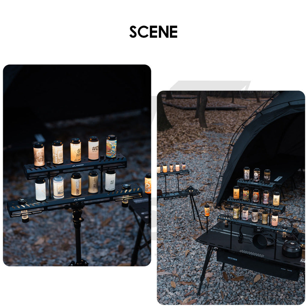 Shinetrip Star Bridge Light Rack Tactical Table Rack for 19 Light 38 Explore Goal Zero Lampu Outdoor Camping Tripod