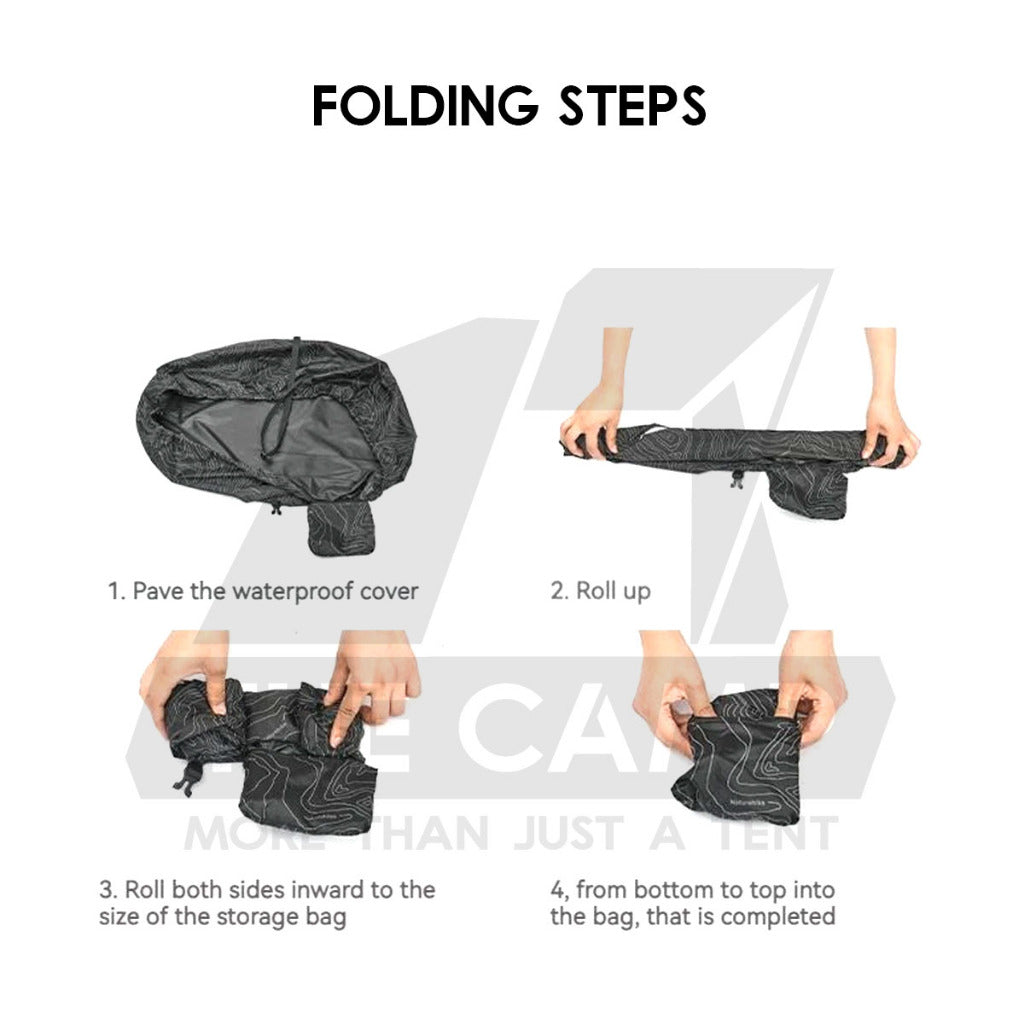 Naturehike Backpack Rain Cover Reflective Stealth 2.0 Waterproof Bag Case Outdoor Hiking Cycling Travel CNK2450PJ010