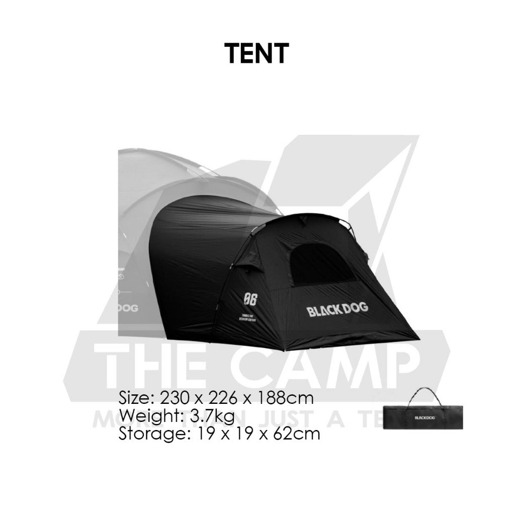 Blackdog Manual Dome Shelter with optional Tent Flysheet Car Connector Groundsheet Door Cloth Mesh CBD2550WS010