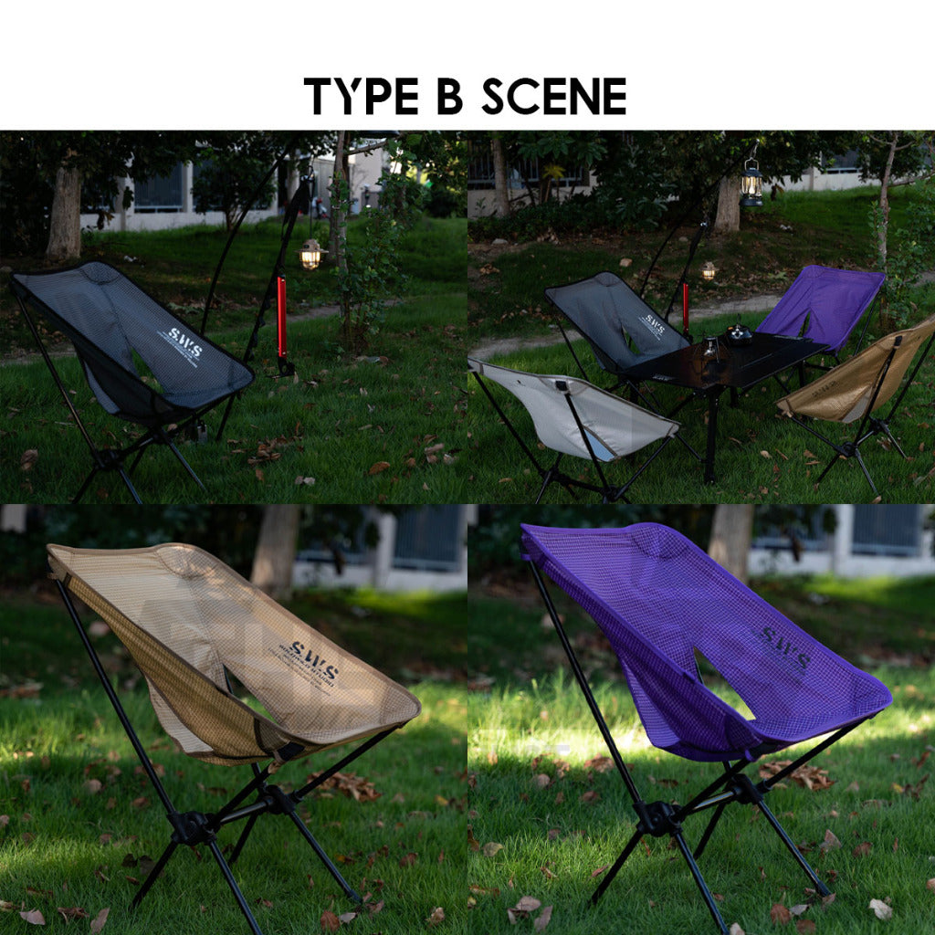 Wellhike SWS Moon Chair Foldable Outdoor Camping Compact Size Optional Sun Shade Kerusi Healing