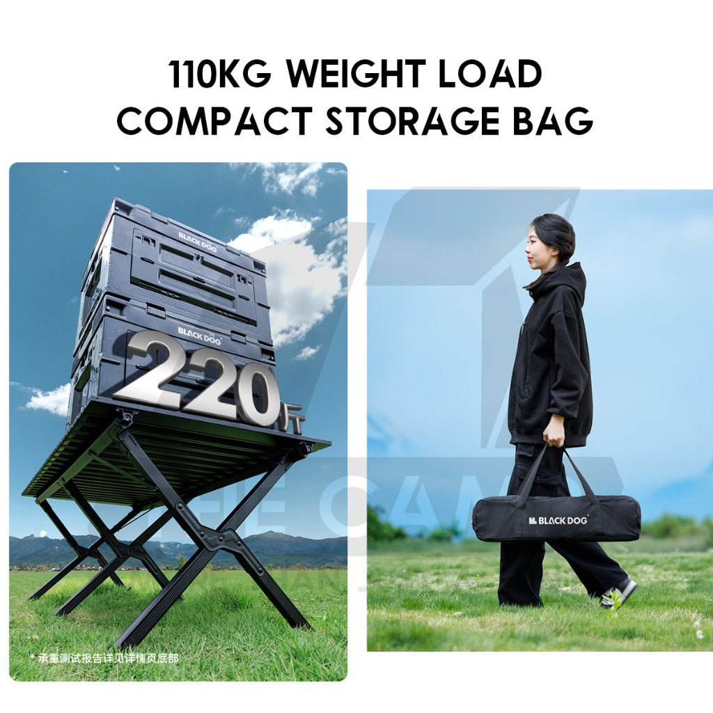 Blackdog Camping Table Folding Foldable Black Egg Roll Outdoor Aluminium Carbon Steel CBD2550JJ032 CBD2550JJ012