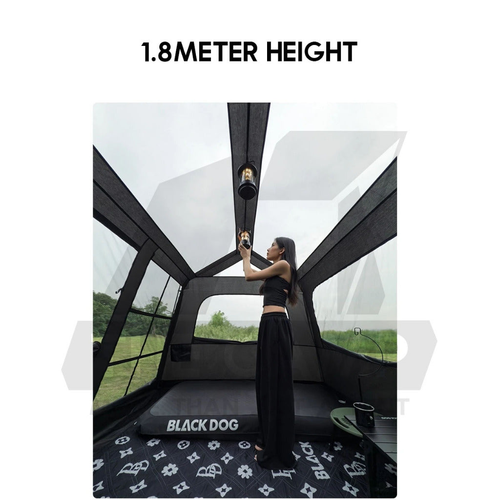 Blackdog Cloud House Auto Tent 6 6.0 Automatic Outdoor Camping PU3000mm Double Layer Khemah CBD2550WS018