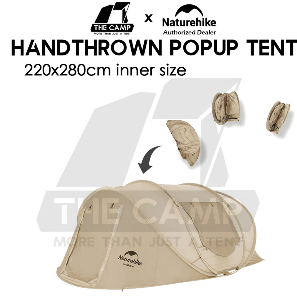 Naturehike Hand Thrown Pop Up Tent Quick Open & Close Automatic Auto Khemah Outdoor Camping CNH22ZP006