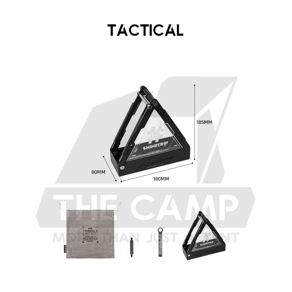 Shinetrip Triangle Light Box Mosquito Rack Coil Holder for 19 Tornado Light Accessories Tactical Outdoor Camping