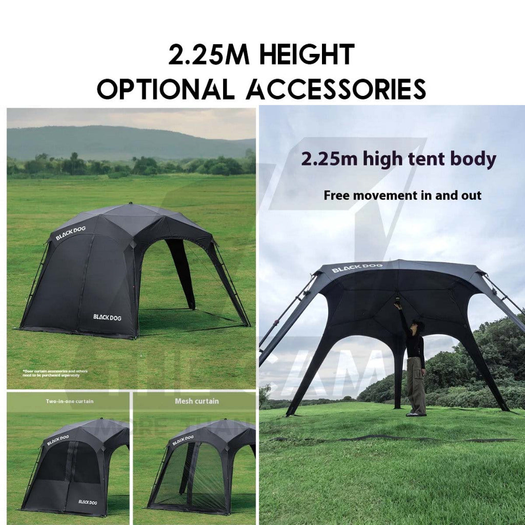 Blackdog Pentagon Starry Auto Dome Shelter Quick Opening Inner Tent Door Mesh Cloth Groundsheet CBD2550WS028