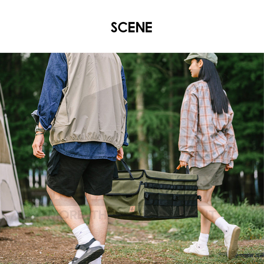 Naturehike 60L Foldable Storage Bag Large Capacity Basket Tableware Carpet Beg Outdoor Camping Equipment NH21SNX04