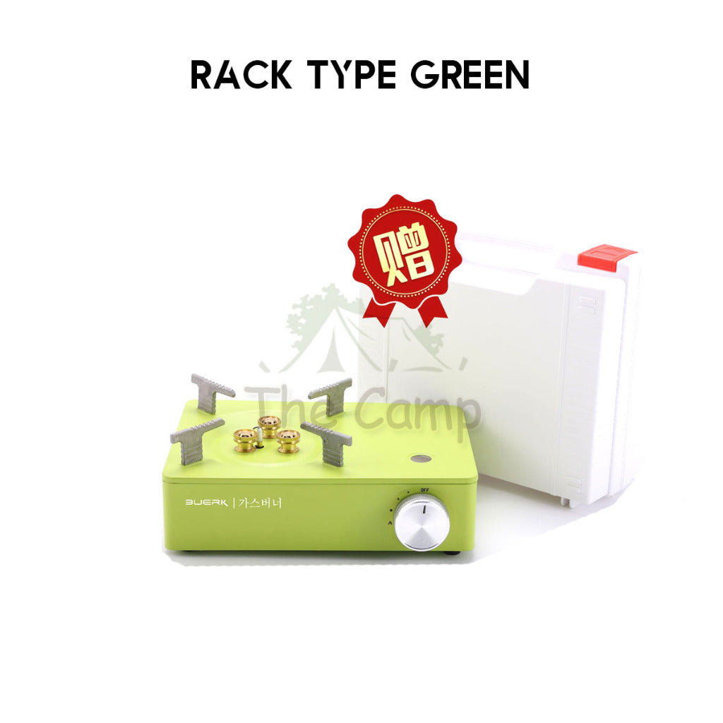 Buerk Mini Cassette Gas Stove 3.5KW Portable Cartridge Burner Furnace Outdoor Camping Picnic Windshield Pink Black Green