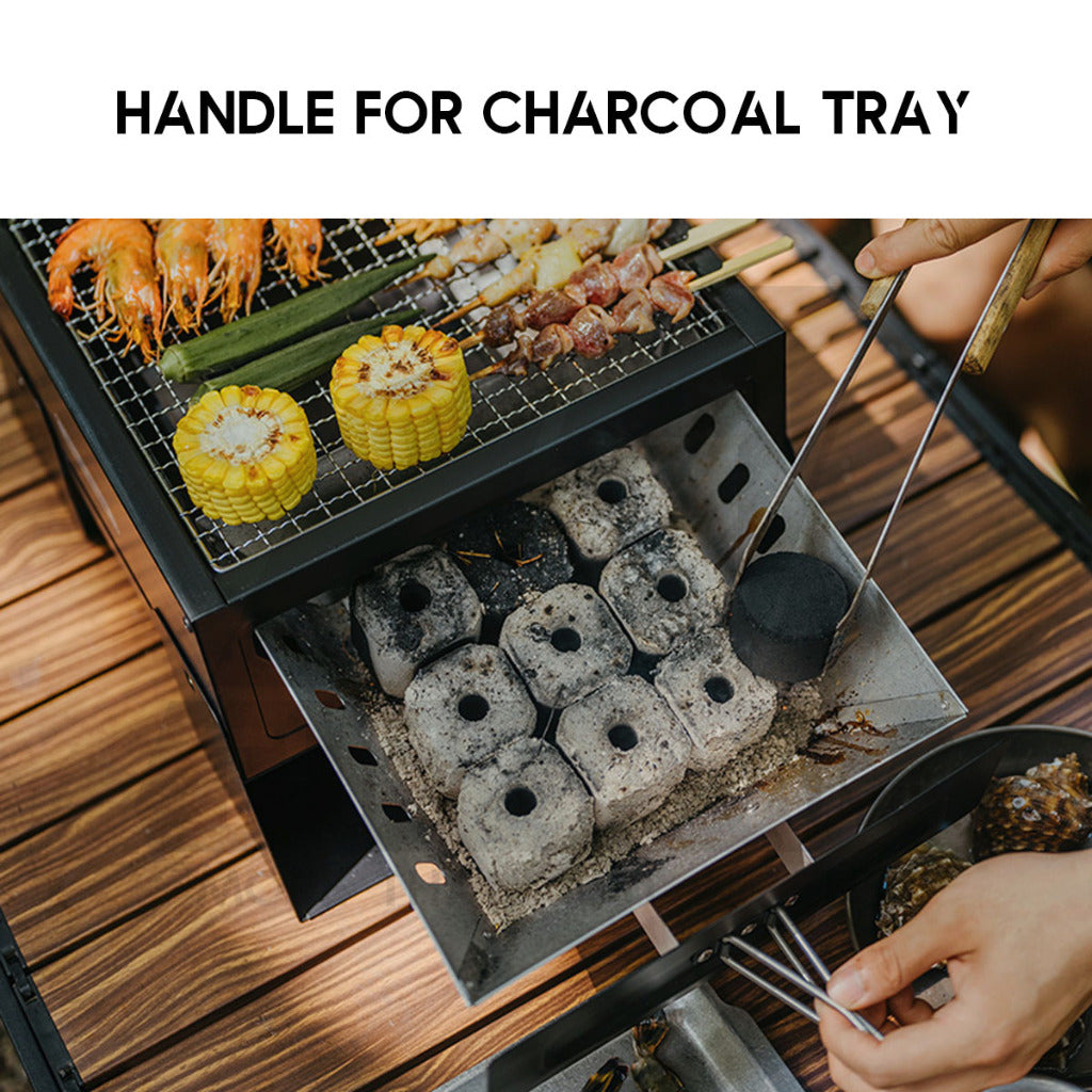 Naturehike Foldable BBQ Rack Portable Grill Folding Charcoal Grills Stove Barbecue Tabletop CNK2450CF017 CNK2450CF018