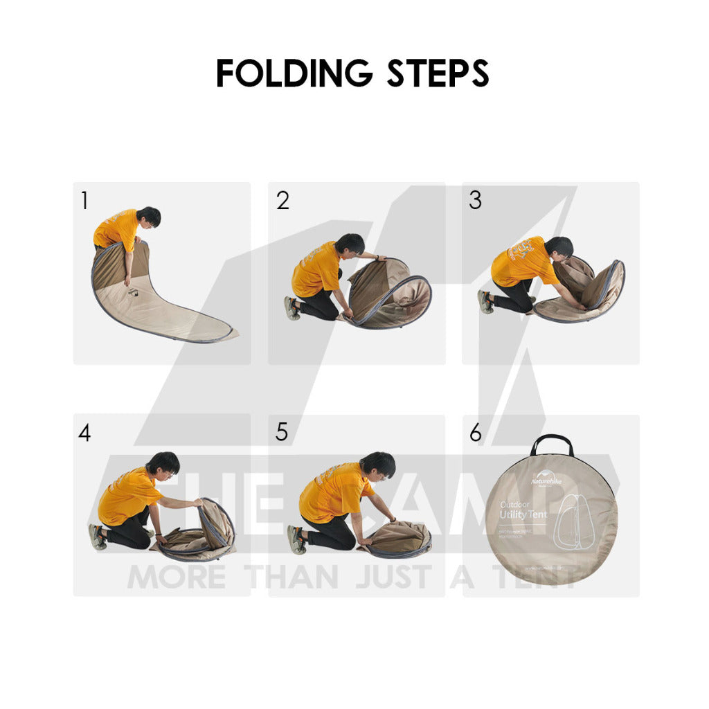 Naturehike Quick Changing Shower Tent Bathroom Portable Toilet Outdoor Camping Flysheet Tarp Peg Rope NH17Z002-P