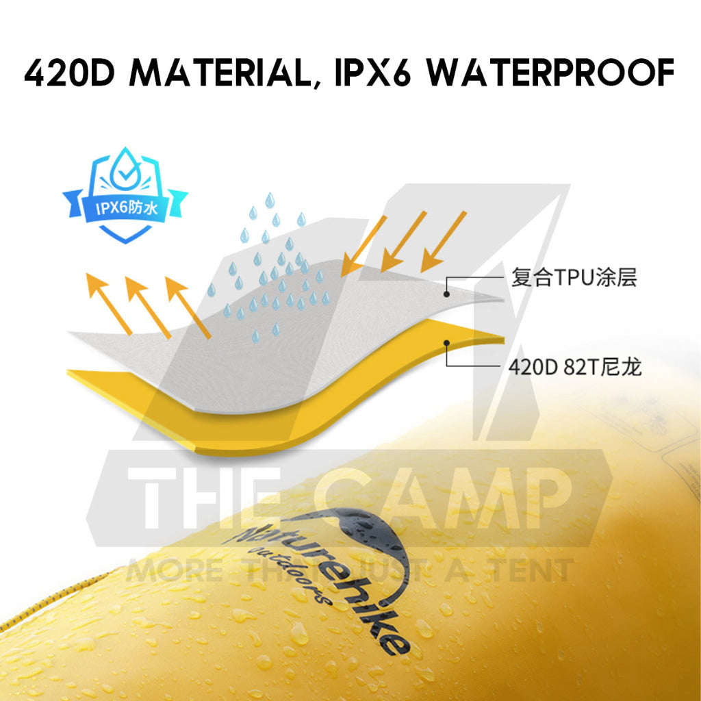 Naturehike Waterproof Backpack 20L 30L 40L Outdoor TPU Dry Wet Separation Storage Bag Ultralight Hiking Beach NH21FSB04