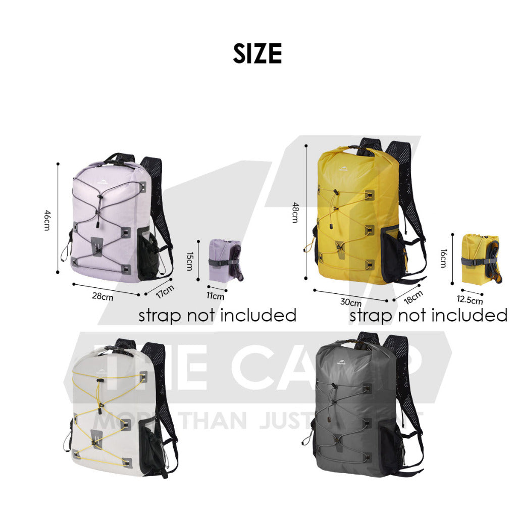 Naturehike Waterproof Backpack 18L 25L Outdoor Dry Wet Separation Storage Bag Hiking Swimming Beach CNH22BB003