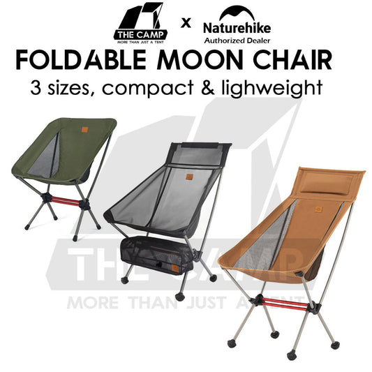 Naturehike 2024 UPGRADED Portable Moon Chair with Head Rest Outdoor Folding Foldable Camping CNK2350JJ017 CNK2350JJ018