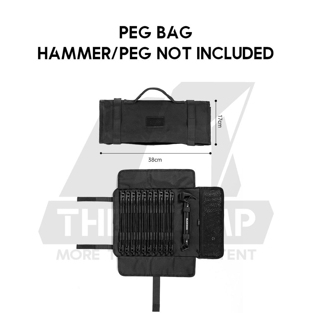 Blackdog Peg Bag Portable Tool Storage Case Large Capacity Camping Accessories Outdoor Nail CBD2450XB020 BD-SNB001