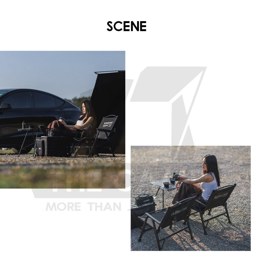 Blackdog Detachable Kermit Chair Foldable Tactical Back Support Heavy Duty Outdoor Camping Portable Black CBD2450JJ043