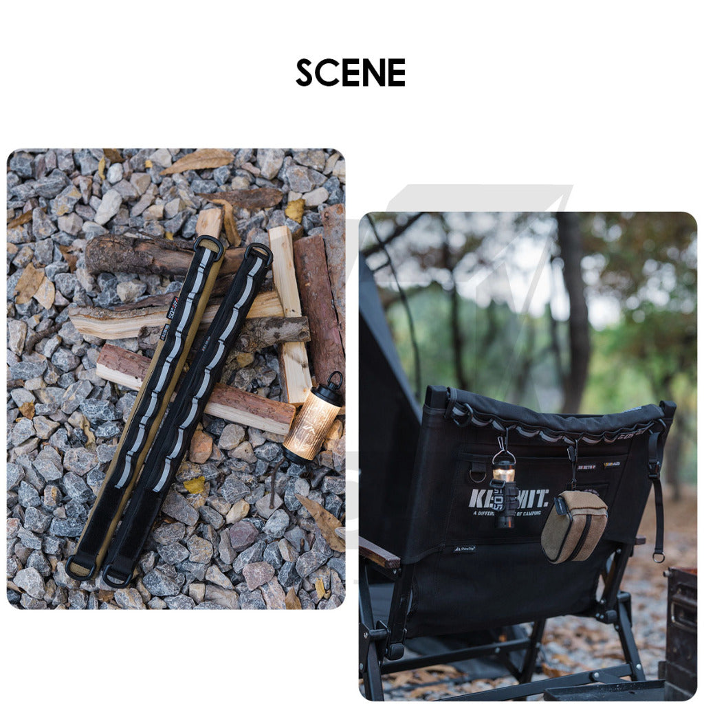 Shinetrip Hanging Loop Strap Molle System Kermit Chair Hanger Lamp Flysheet Pole Rod Bag Tactical Black