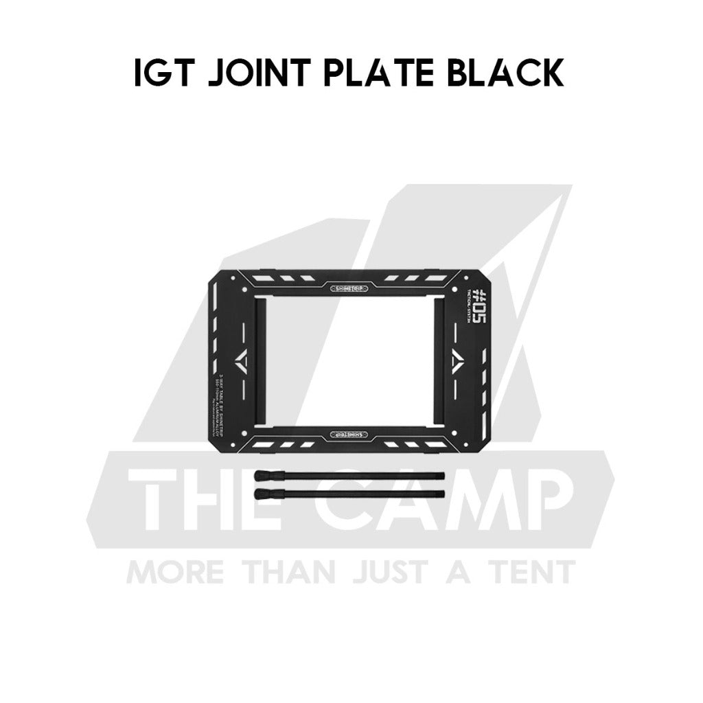 Shinetrip Starship 3 Plate Table Tactical Style IGT Expandable with Accessories Side Rack Stove BBQ Stand Meja