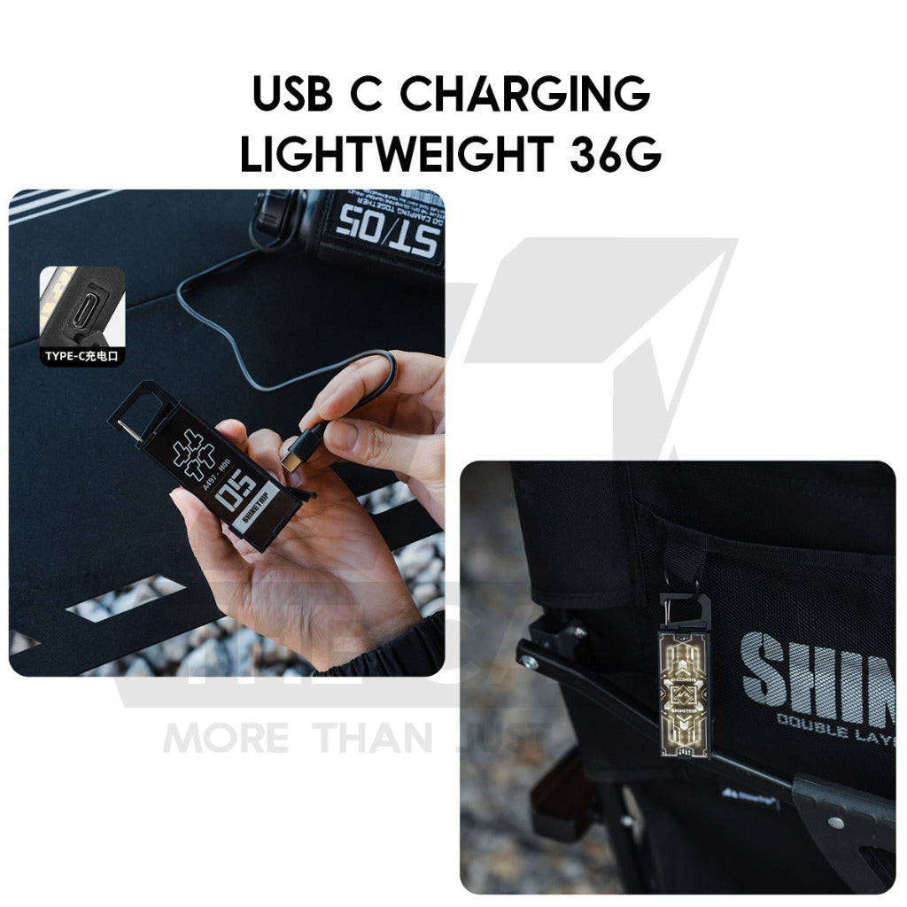Shinetrip Tactical Badge Light Flashlight Outdoor Camping Flash Torch Light Magnet Hanging Lamp A497
