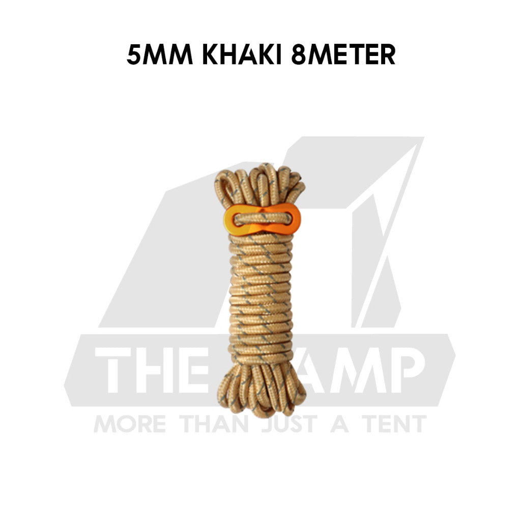 Camping 4mm / 5mm Super Reflecitive 4meter or 8meter Paracord Rope Pulley Adjuster Flysheet Tarp Tent Camp Hiking Pole