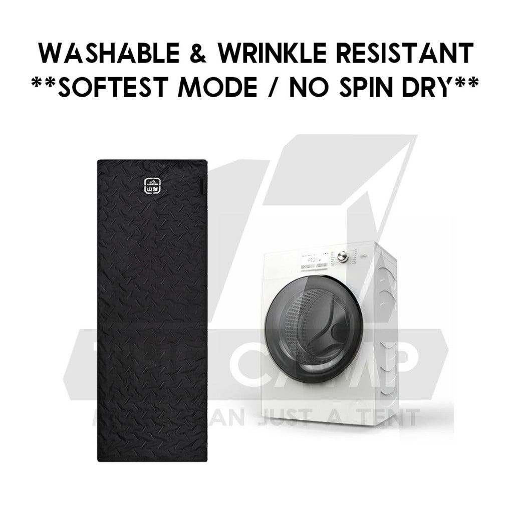 Shinetrip Ultrasonic Sleeping Bag Lightweight Hood Splashproof Washable Joinable Comforter Blanket Black Double