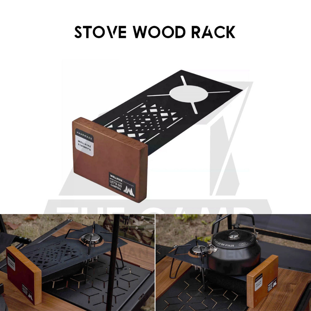 Wellhike SWS Spider Stove with Accessories Black Titanium Windshield Valve Turning Knob Regular Assist Bag Plate Rack