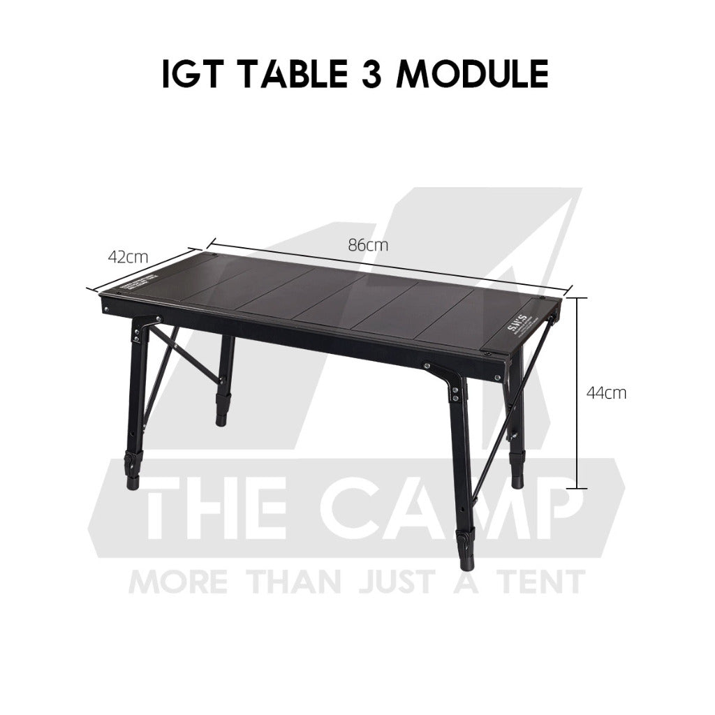 Wellhike SWS IGT Table Adjustable Height Expandable Side Spider Stove Acrylic Wood Plate Lamp Pole Water Dispenser