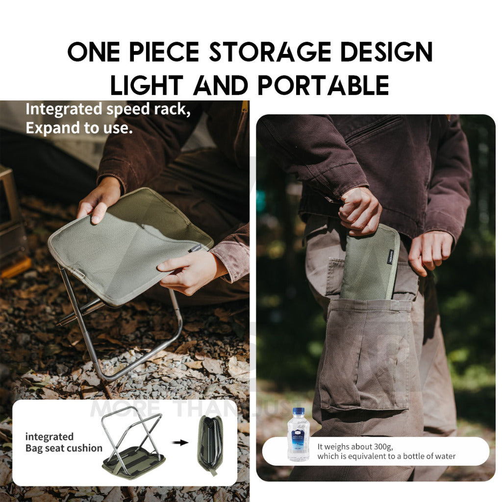 Naturehike XL01 Foldable Stool Chair Heavy Duty One Piece Design Compact Leg Rest Outdoor Camping CNK2550JJ011