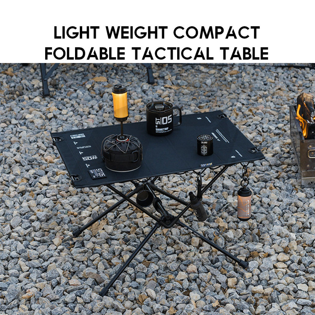 Shinetrip Cloth Table Tactical 1000D Foldable Folding Compact Lightweight Motor Outdoor Camping Meja Aluminium
