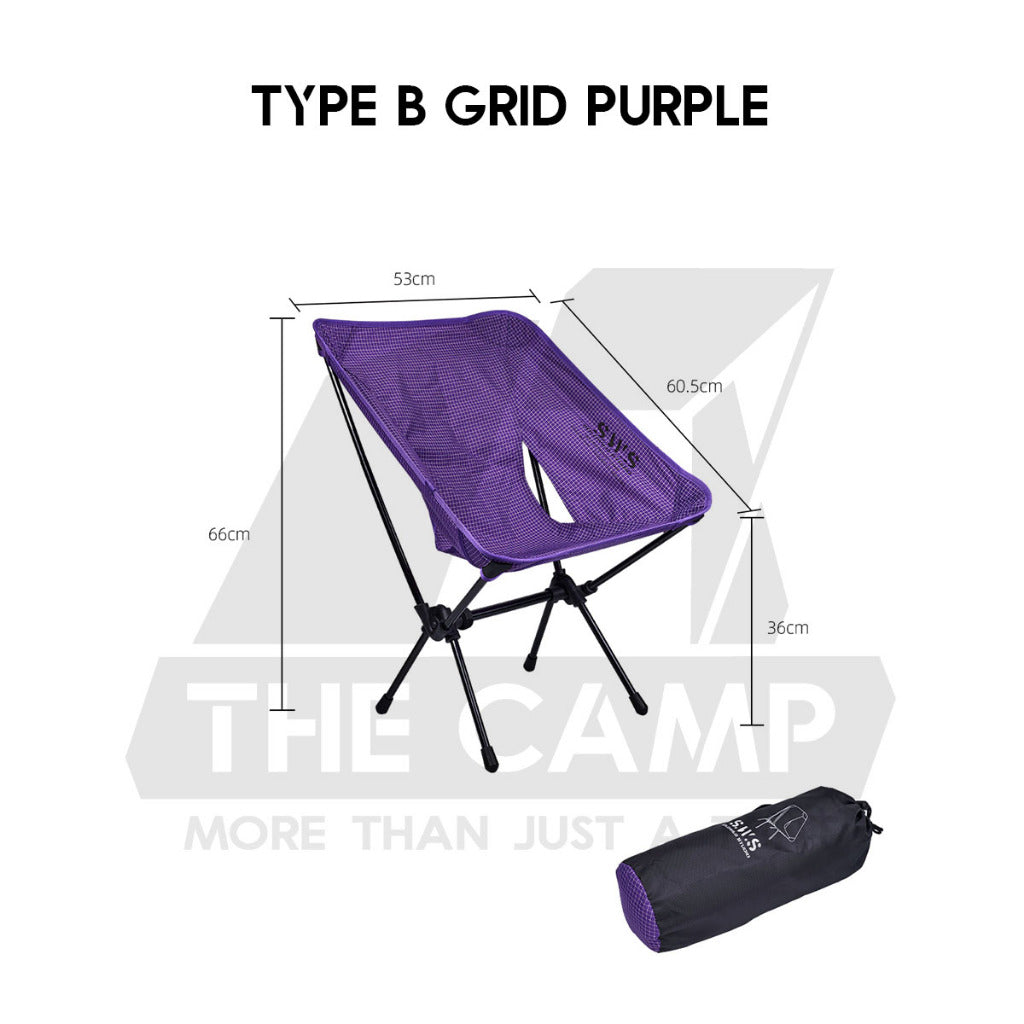 Wellhike SWS Moon Chair Foldable Outdoor Camping Compact Size Optional Sun Shade Kerusi Healing