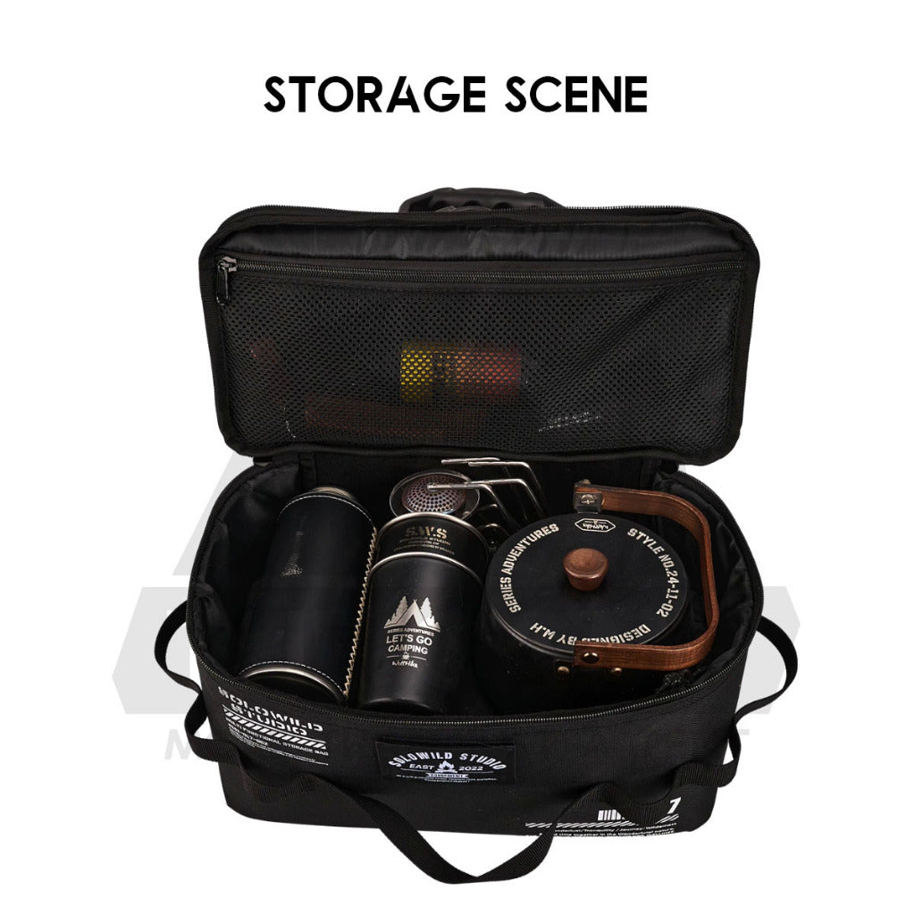 Wellhike SWS Tactical Storage Bag for Kettle Pot Utensil Outdoor Camping Cookware Equipment Stove Organizer Beg