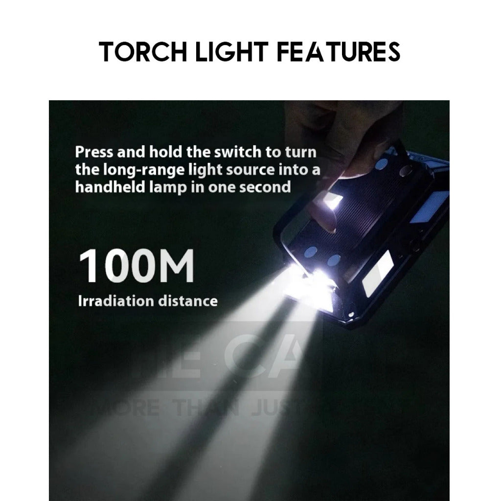 Blackdog LED Floodlight with Torch Flood Light Lamp Outdoor Camping Tripod Multipurpose CBD2550ZM015