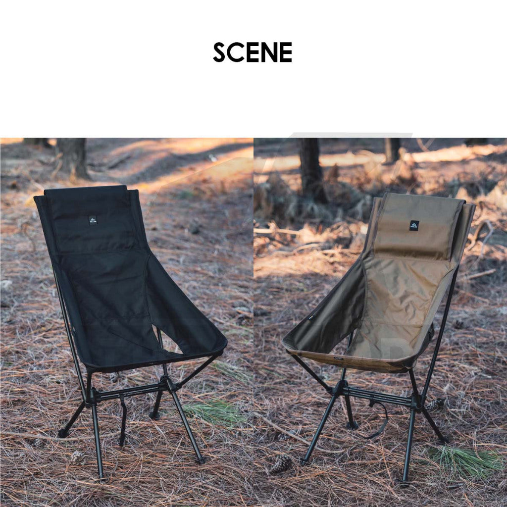 Tillak Moon Chair Low Back High Back 1000D Cordura Foldable Outdoor Camping Compact Size Kerusi Healing