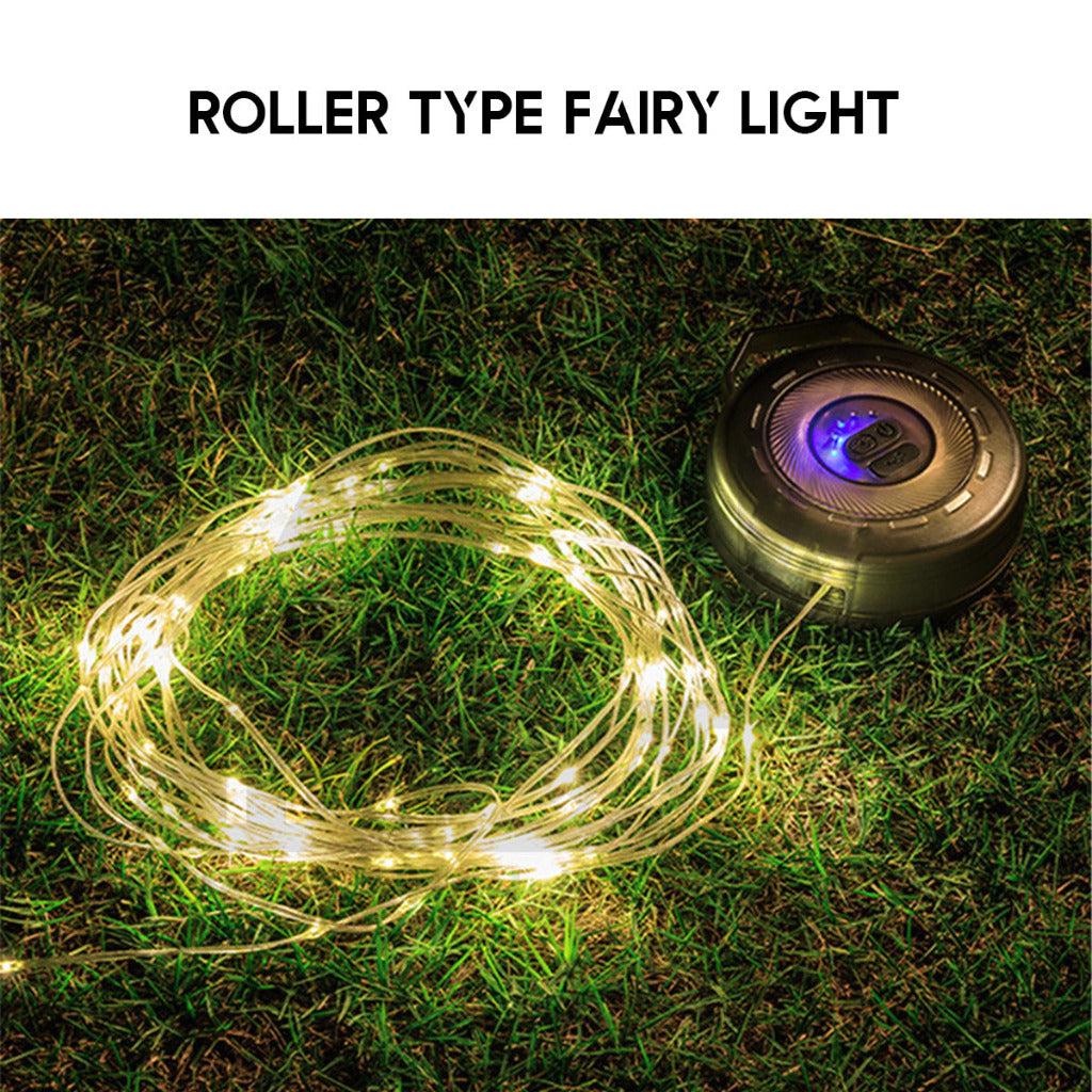 Blackdog LED Roller Fairy Light Fast Pull Bulb Ball String 10m Outdoor Camping Wedding Decoration CBD2450ZM017