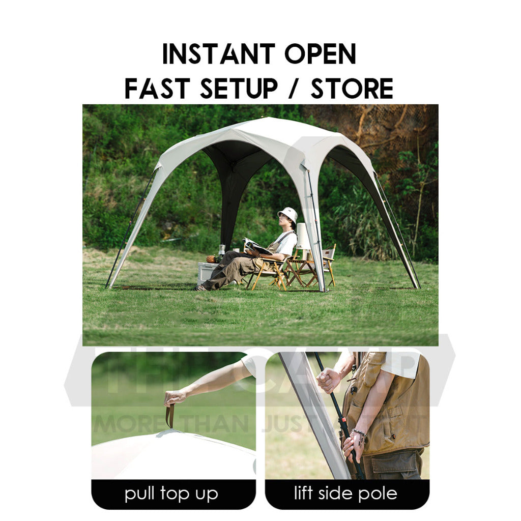 Naturehike Auto Dome Shelter Camping Tarp Inner Tent Extension Flysheet Door Mesh TPU Cloth Groundsheet CNK230WS014