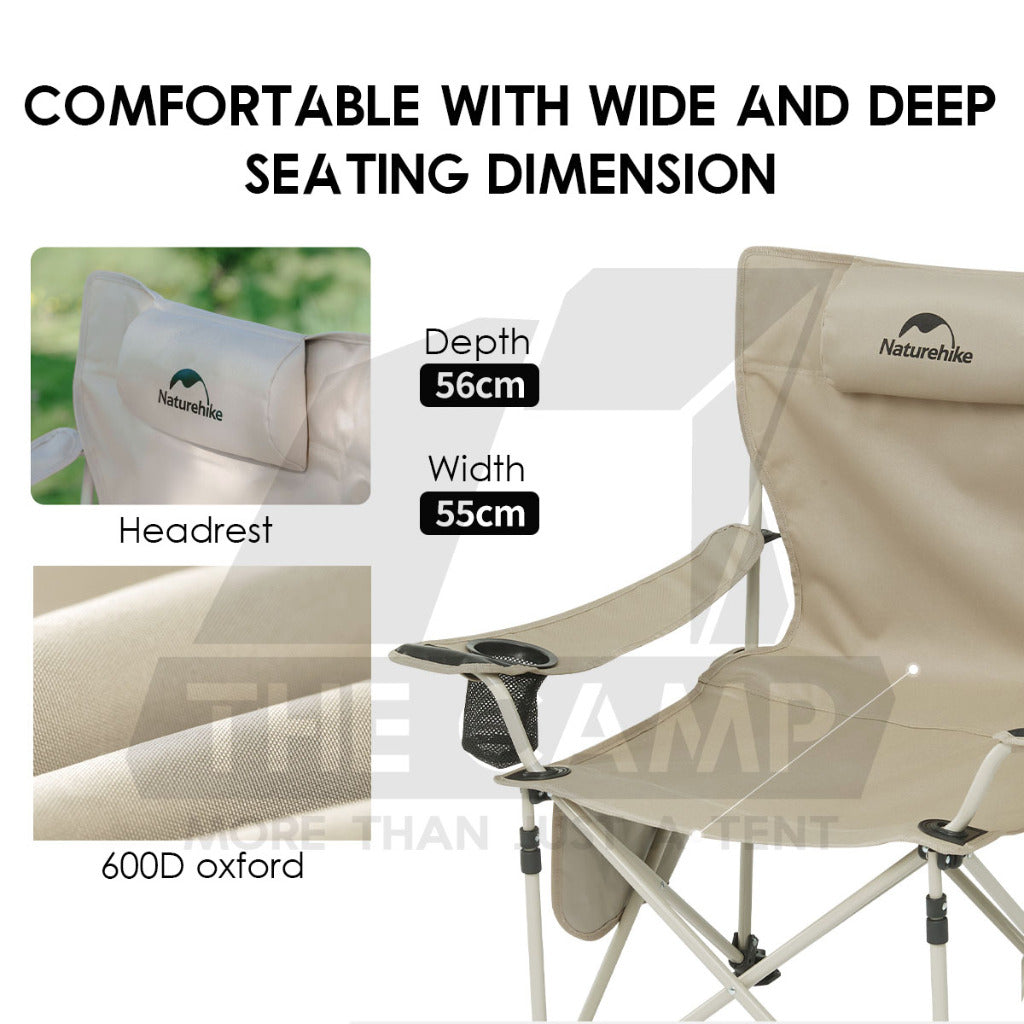 Naturehike Detachable 2 In 1 Lounge Chair T05J Recliner With Table Outdoor Camping Foot Rest Reclining CNK2350JJ011