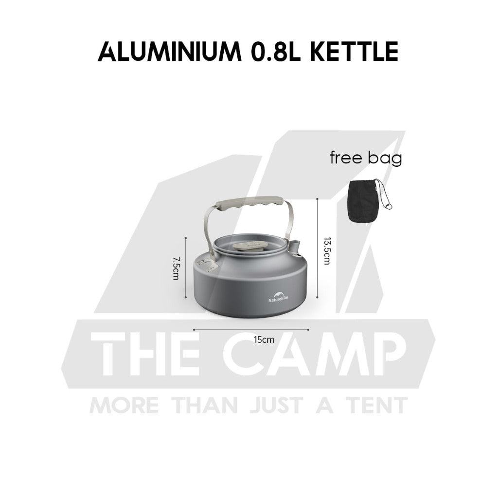 Naturehike Ceramic / Aluminium Cookware Non Stick Coating Cooking Pot Kettle Pan Camping Outdoor Picnic CNK2450CF013